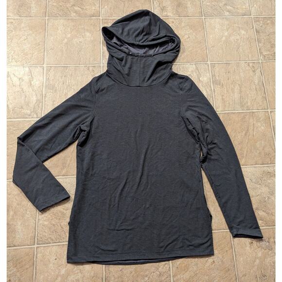 Nike Tops - Nike Dri Fit Women's SZ Medium Grey Long Sleeve Cowl Neck Pullover Hoodie E5